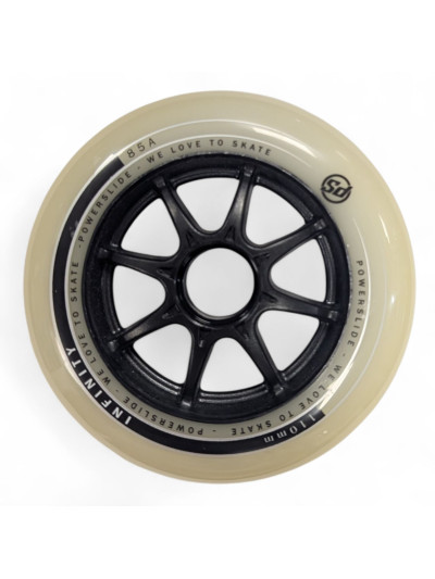 Skates Wheels - POWERSLIDE Infinity - 110mm 85a - Black Gum - Set of 8