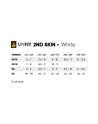 Skates Liner - MYFIT 2nd Skin - White - Pair sizing chart