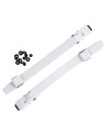 Skates Buckle - KIZER Clipper Set - White - Pair
