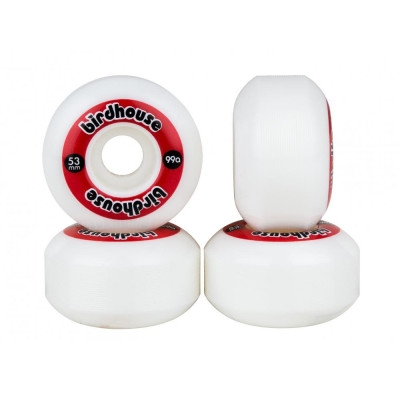 Roue Skate - BIRDHOUSE Logo - 53mm 99a - Rouge - Jeu de 4