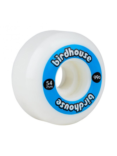 Skateboard Wheels - BIRDHOUSE logo - 54mm 99a - Blue - Set of 4