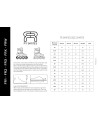 Freeskate 3 Wheels Skates - FR SKATES FR1 - 310 Black sizing chart