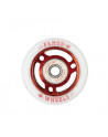 Roller Skate Wheels - FAMUS Quad With Bearings - 56mm 98a - Red - Set of 8