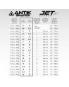 Roller Derby Boots - ANTIK Jet Carbon - Black sizing chart