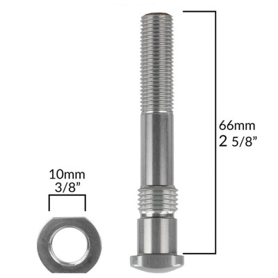 CRAZY Lightweight Aluminium King Pins (Pair)