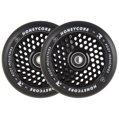 Roue Trottinette - ROOT INDUSTRIES Honey Core - 110mm Noir - Paire