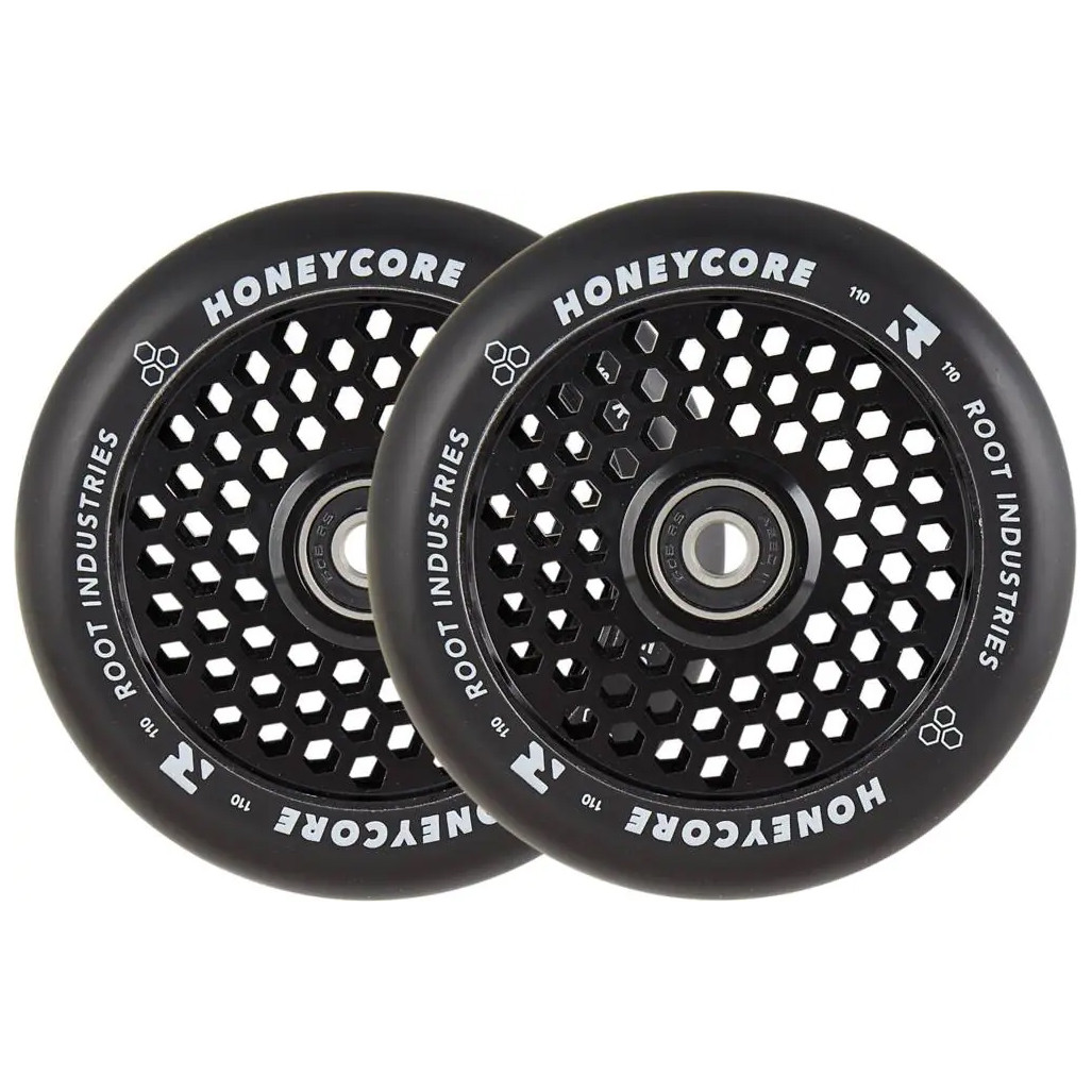 Roue Trottinette - ROOT INDUSTRIES Honey Core - 110mm Noir - Paire