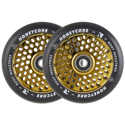 Roue Trottinette - ROOT INDUSTRIES Honey Core - 110mm Or - Paire