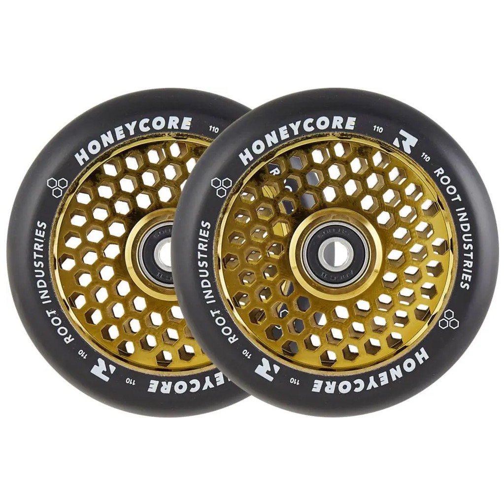 Scooter Wheel - ROOT INDUSTRIES Honey Core - 110mm Gold - Pair