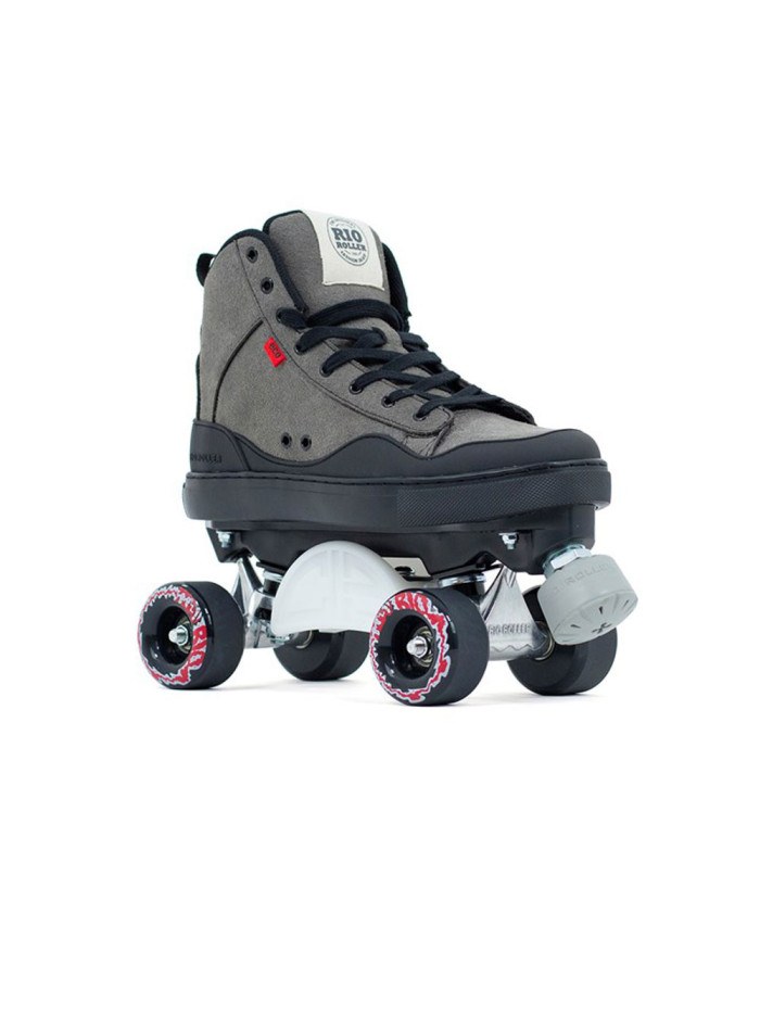 Skatepark Roller Skates - RIO ROLLER Ramp - Black Grey