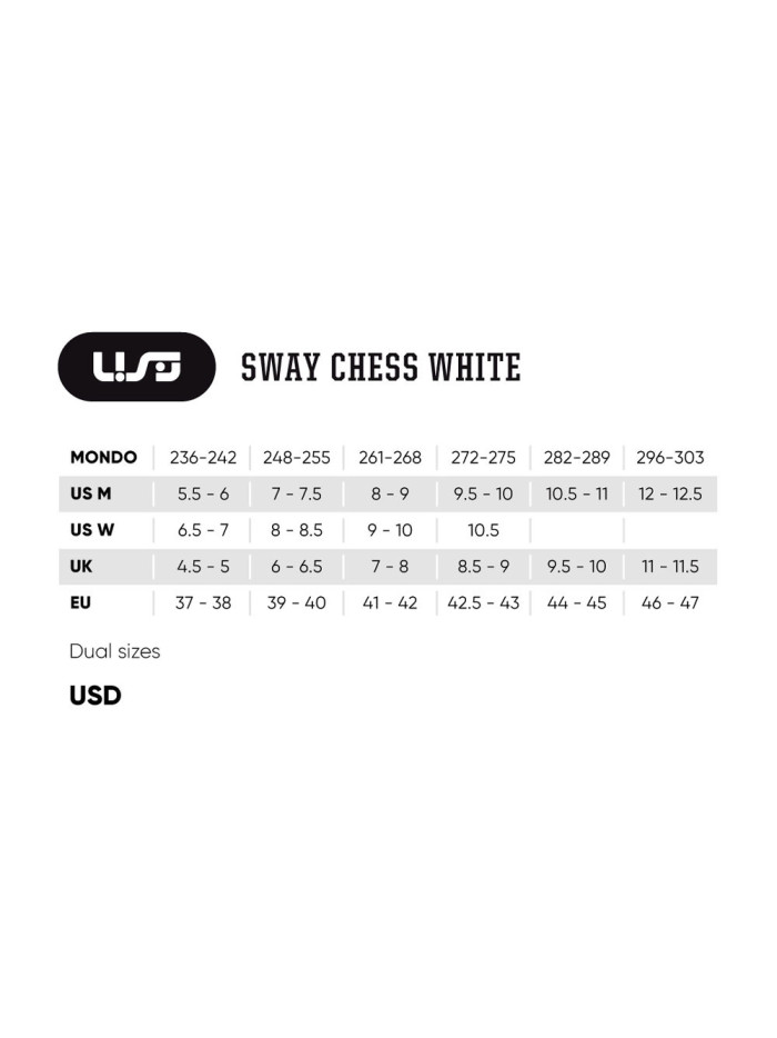 Roller Agressif - USD Sway - Chess Blanc tailles
