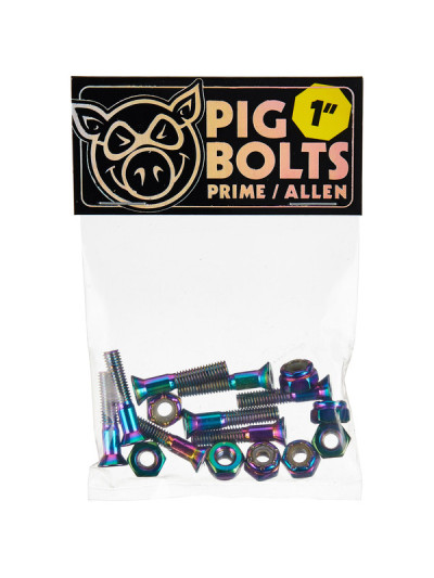 Skateboard Hardware - PIG Prime - Allen - 1" - Set of 8