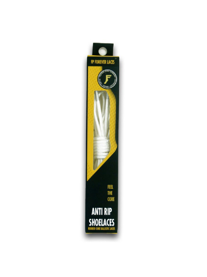 Lacets FOOTPRINT Anti Rip Ronds Blancs