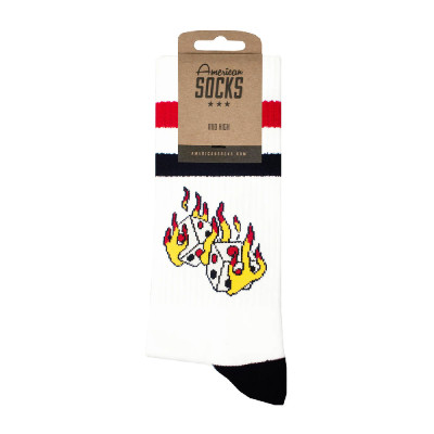 Chaussettes - AMERICAN SOCKS Mid High - Roll The Dice - Paire