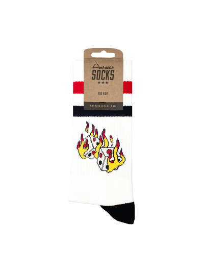 Socks - AMERICAN SOCKS Mid High - Roll The Dice - Pair