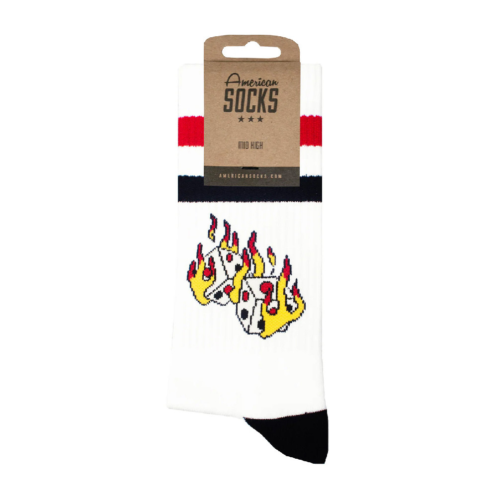 Socks - AMERICAN SOCKS Mid High - Roll The Dice - Pair