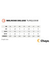 Recreational Roller Skates - CHAYA Melrose Deluxe - Turquoise sizing chart