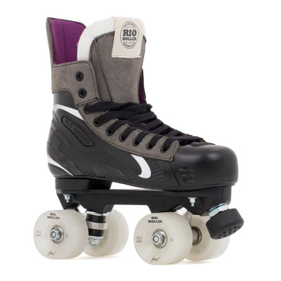 Recreational Roller Skates - RIO ROLLER Flow Hockey - Black Grey