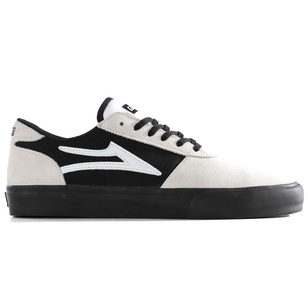 Chaussure Skate LAKAI Manchester White Suede Black