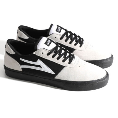 Chaussure Skate LAKAI Manchester White Suede Black