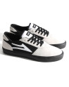 Chaussure Skate LAKAI Manchester White Suede Black