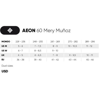 Roller Agressif - USD Aeon 60 - Mery Munoz Pro Tailles