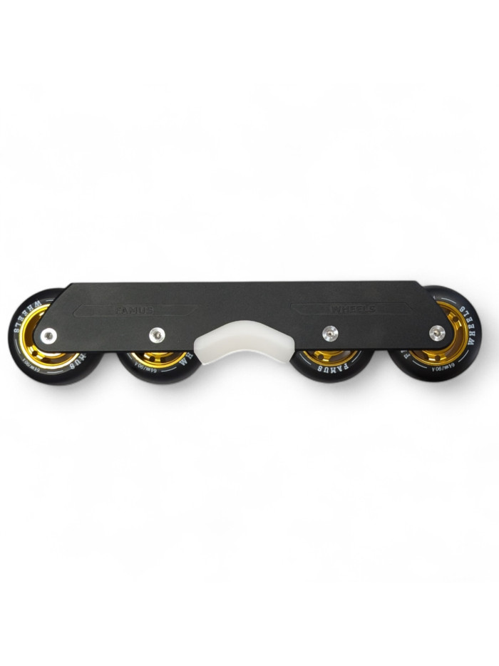 Platine Roller Agressif UFS - FAMUS Frames + Wheels - Noir - Pack