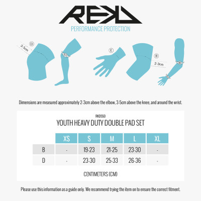 REKD Heavy Duty Double Pad Set Youth