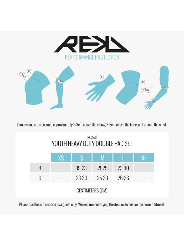 REKD Heavy Duty Double Pad Set Youth