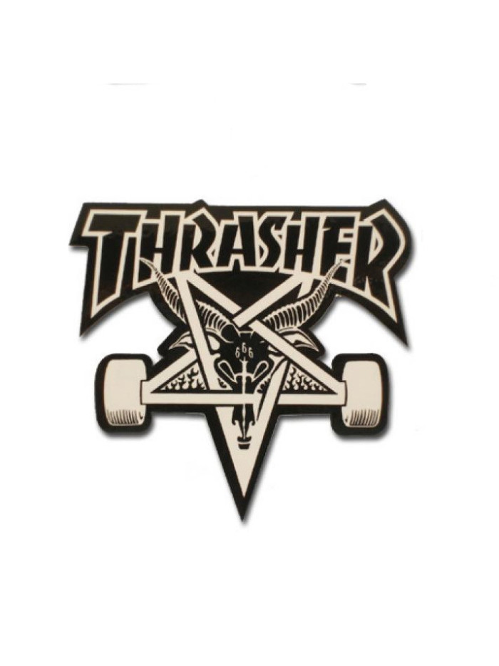 Autocollant de Skate - THRASHER Skategoat - Black - Unité