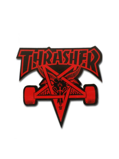 Skateboard Sticker - THRASHER Skategoat - Red - Unit