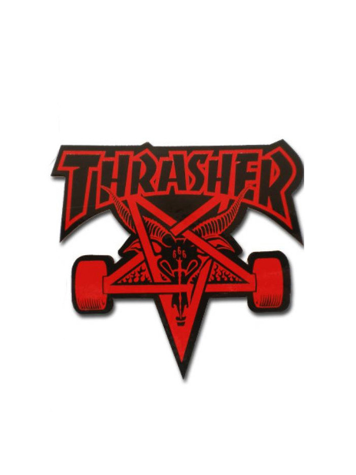 Autocollant de Skate - THRASHER Skategoat - Rouge - Unité