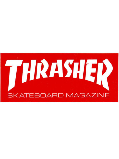 Skateboard Sticker - THRASHER - Medium Red - Unit