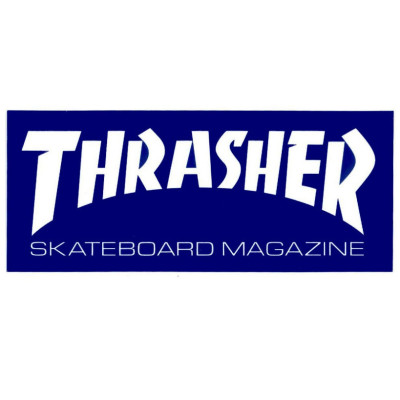 Skateboard Sticker - THRASHER - Medium Blue - Unit