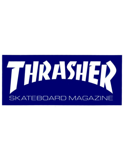 Skateboard Sticker - THRASHER - Medium Blue - Unit