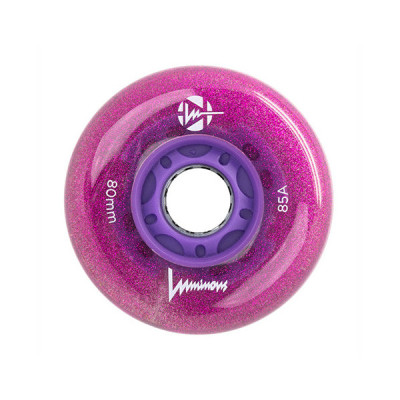 Roue Roller - LUMINOUS - 80mm 85a - Purple Haze - Jeu de 4