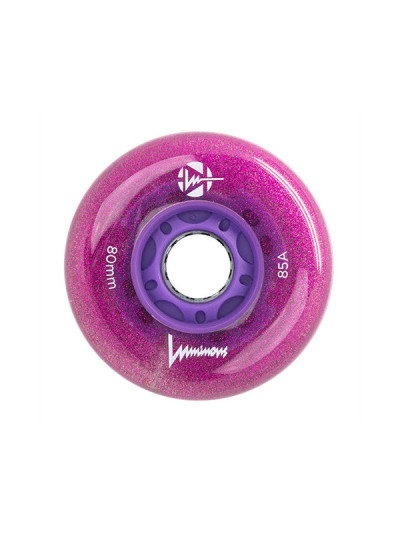 Roue Roller - LUMINOUS - 80mm 85a - Purple Haze - Jeu de 4