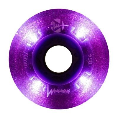 Skates Wheels - LUMINOUS - 76mm 85a - Purple Haze - Unit