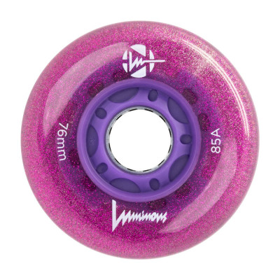 Skates Wheels - LUMINOUS - 76mm 85a - Purple Haze - Unit