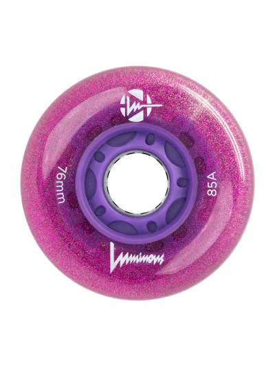 Roue Roller - LUMINOUS - 76mm 85a - Purple Haze - Jeu de 4