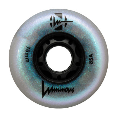 Roue Roller - LUMINOUS - 76mm 85a - Black Pearl - Jeu de 4