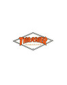 Skateboard Sticker - THRASHER Diamond Logo - Orange - Unit