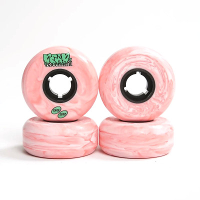 Skates Wheels - DEAD x BACEMINT V2 - 56mm 92a - Pink Marble - Set of 4