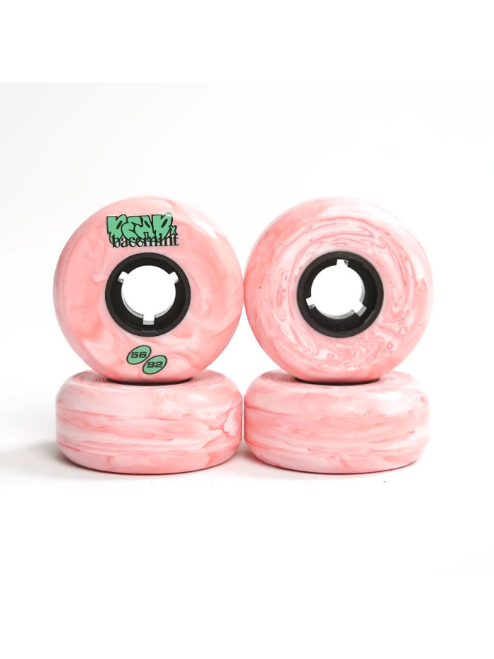 Skates Wheels - DEAD x BACEMINT V2 - 56mm 92a - Pink Marble - Set of 4