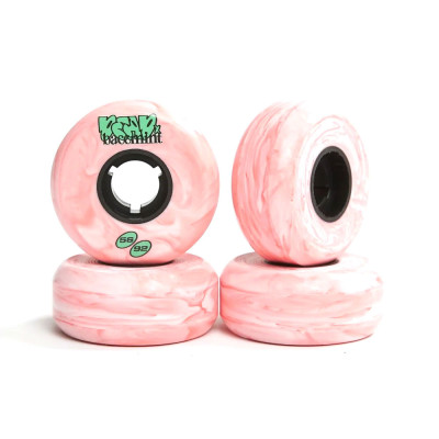 Skates Wheels - DEAD x BACEMINT V2 - 56mm 92a - Pink Marble - Set of 4
