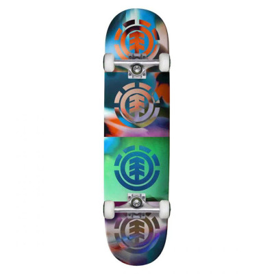 Skateboard - ELEMENT Quadrant Flowers Multi Colour - 8"