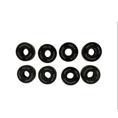 Skates Bearings - KALTIK ABEC-9 - Black - Set of 8