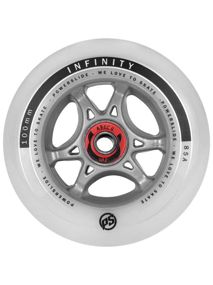 Skates Wheels - POWERSLIDE Infinity RTR - 100mm 85a Abec-9 - Set of 4