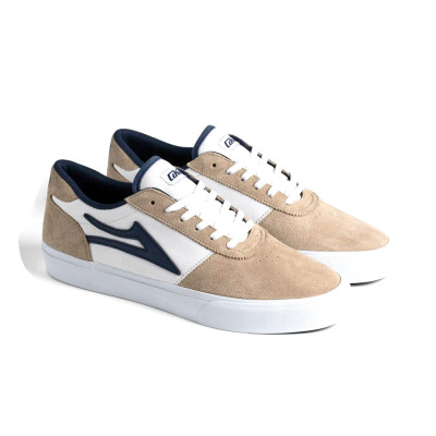 Skate Shoes - LAKAI Manchester - White Tan Navy