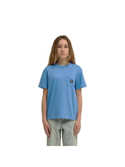 Kids T-Shirt - ELEMENT Icon Label Pocket - Blue